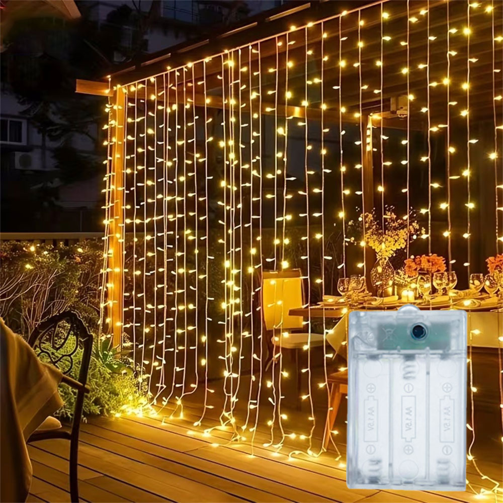 Fairy Light Curtain - Guirlande lumineuse à LED pour rideaux,