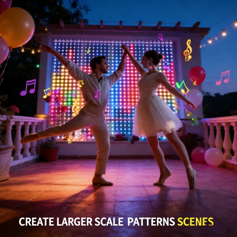 Fairy Light Curtain - Rideaux lumineux intelligents 400LED, guirlandes lumineuses