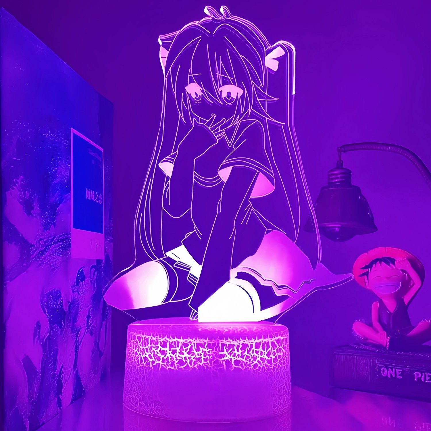 Lighting Decor Ideas - Accessoires d'anime, figurine Hatsune Miku, lampe