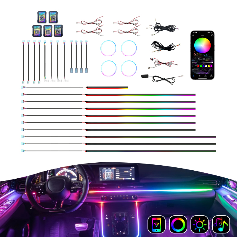 Ambient Led Strip - Kit d'éclairage d'ambiance pour voiture le