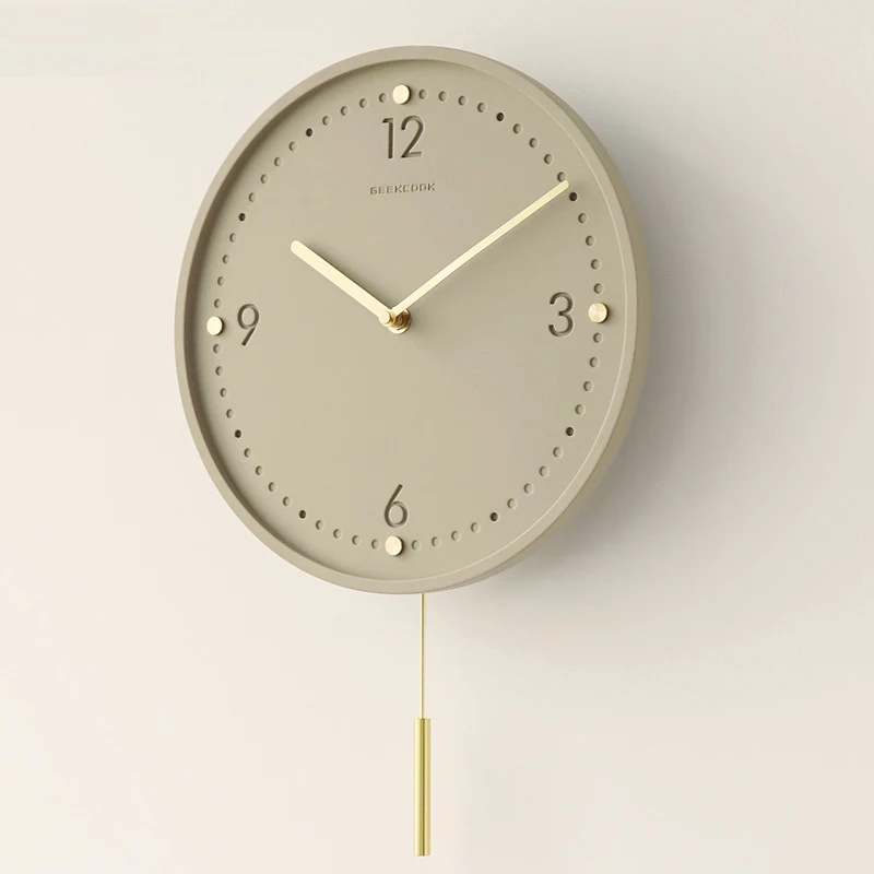 Lighting Home Decor Wall Clocks - Horloges murales silencieuses minimalistes pour la