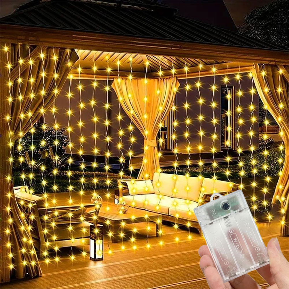 Fairy Light Curtain - Décoration de Noël 2026, guirlande lumineuse