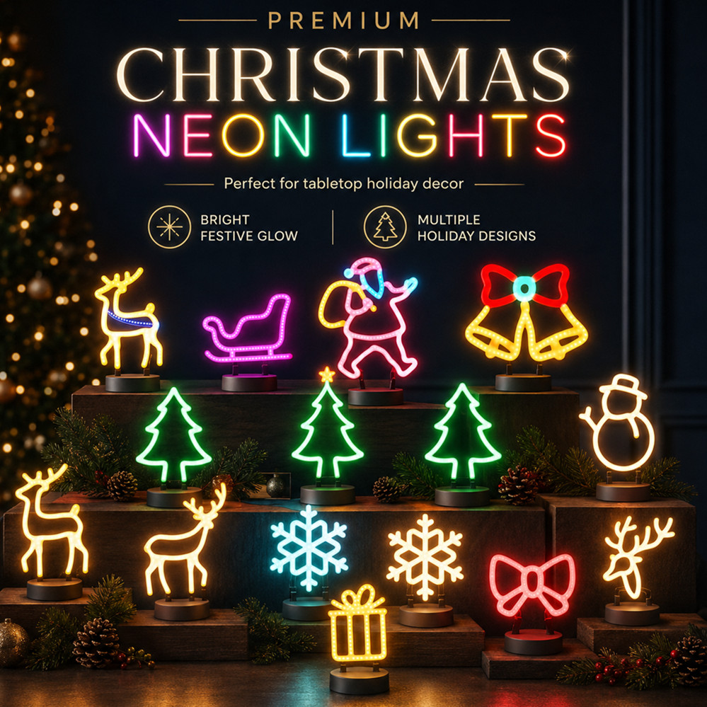 Lighting Tree Decor - Décoration de Noël : Enseigne néon