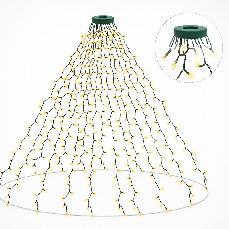 Lighting Tree Decor - Guirlandes lumineuses LED USB étanches, 8