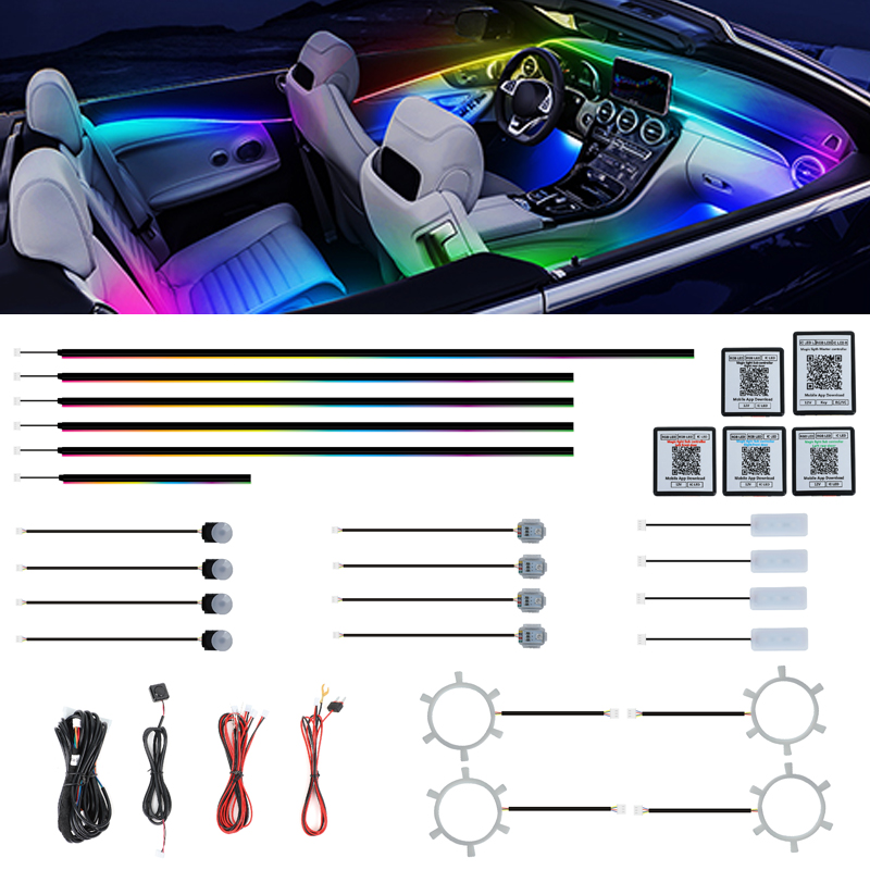 Ambient Led Strip - Kit d'éclairage d'ambiance LED RGBIC universel