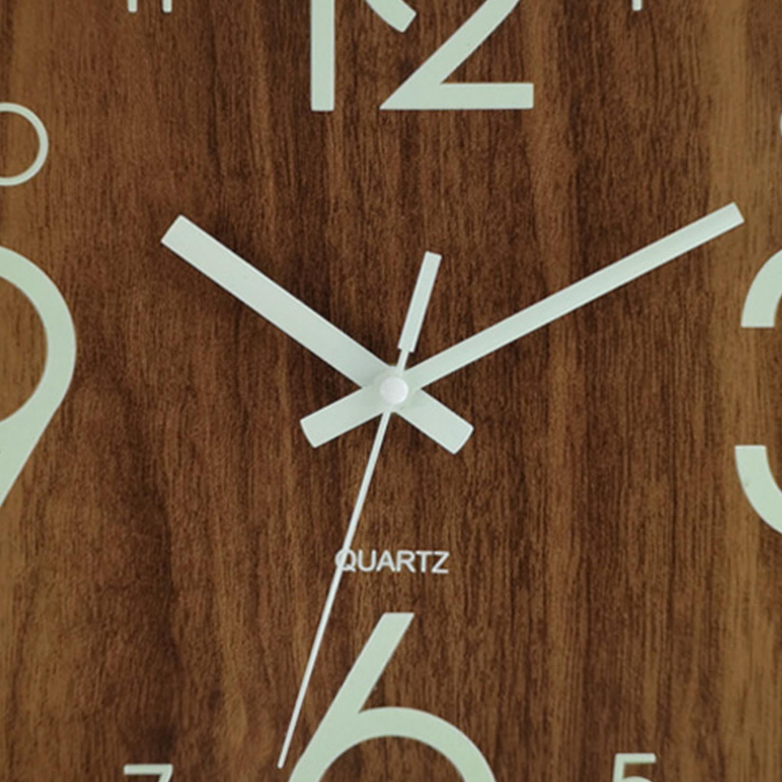 Lighting Home Decor Wall Clocks - Horloge murale carrée de 30 cm,