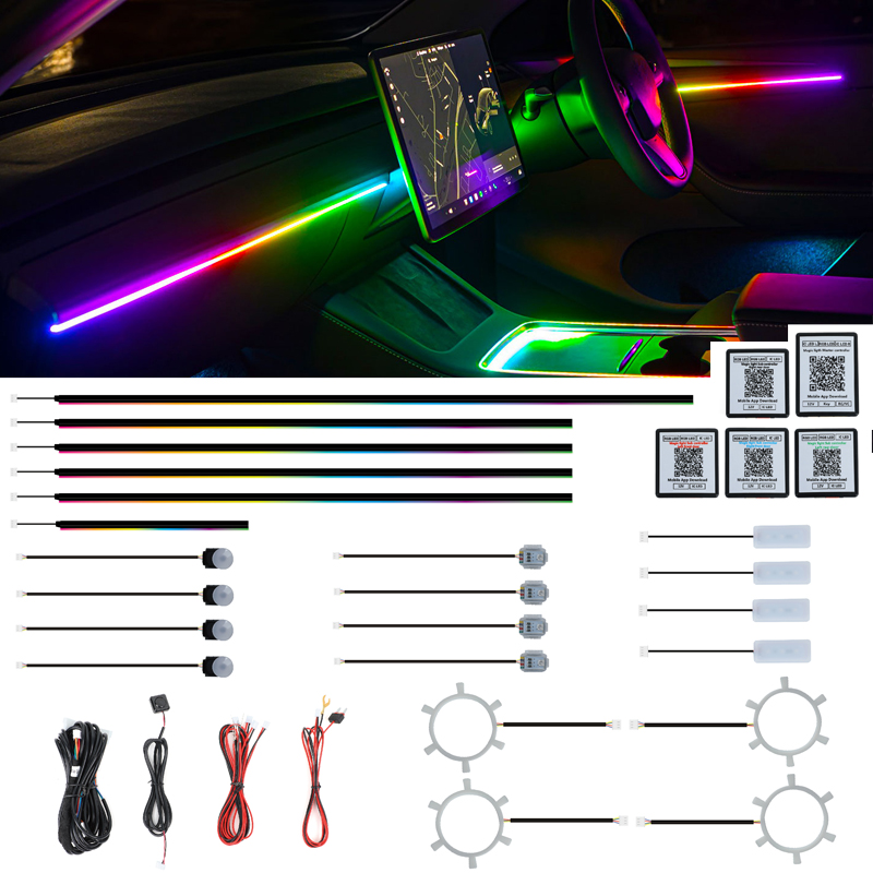 Ambient Led Strip - Kit d'éclairage ambiant RGBIC LED universel