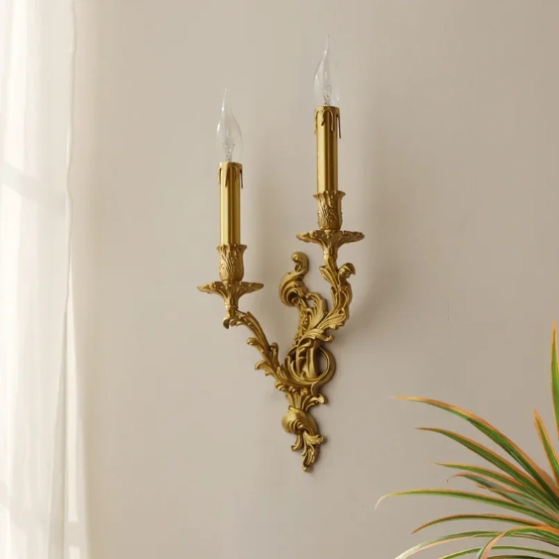 Foyer Lighting Wall Decor - Lampes murales en cuivre nordiques, salon,