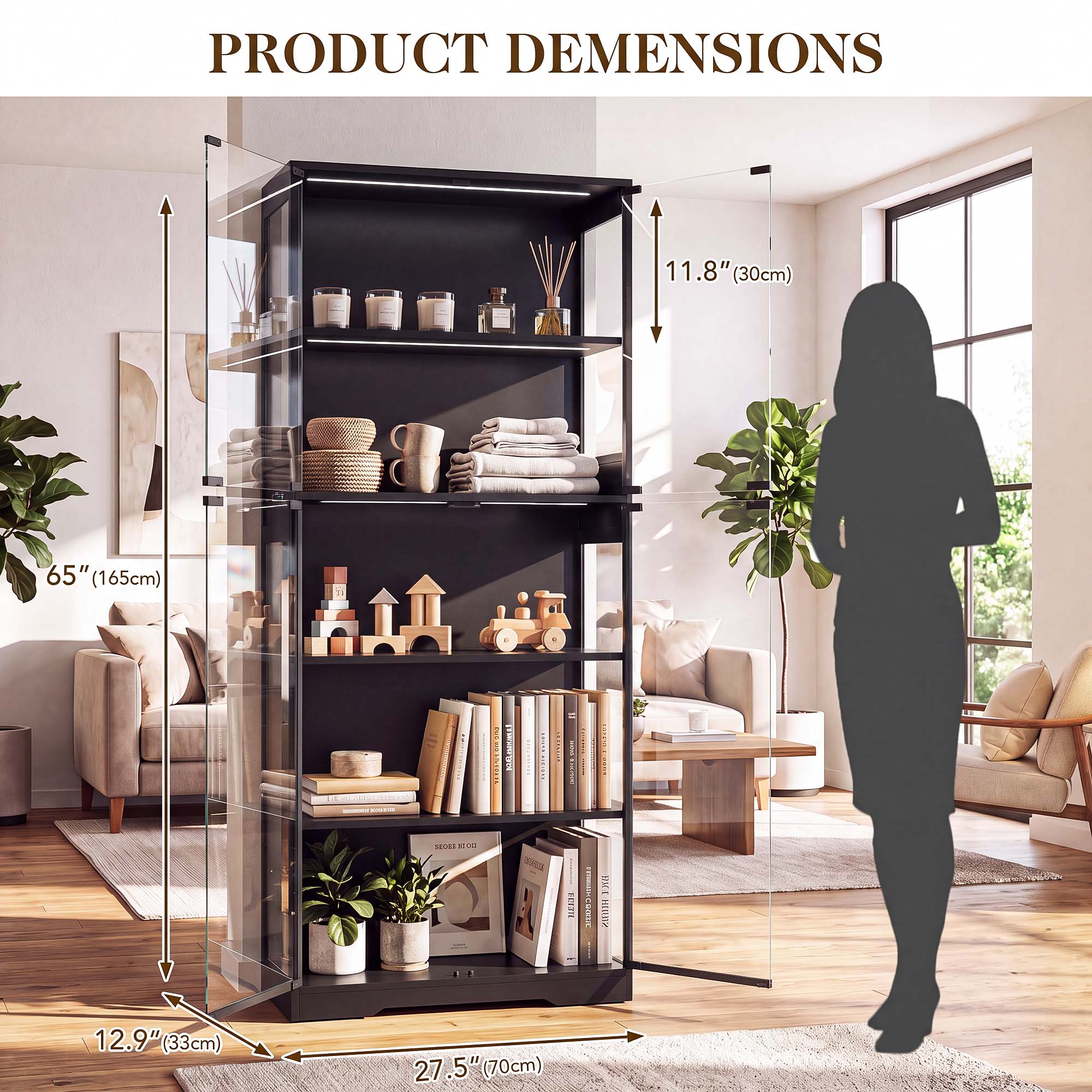 TCGBKAF Vitrine à 5 niveaux av - Led Lighting Decor avis et prix