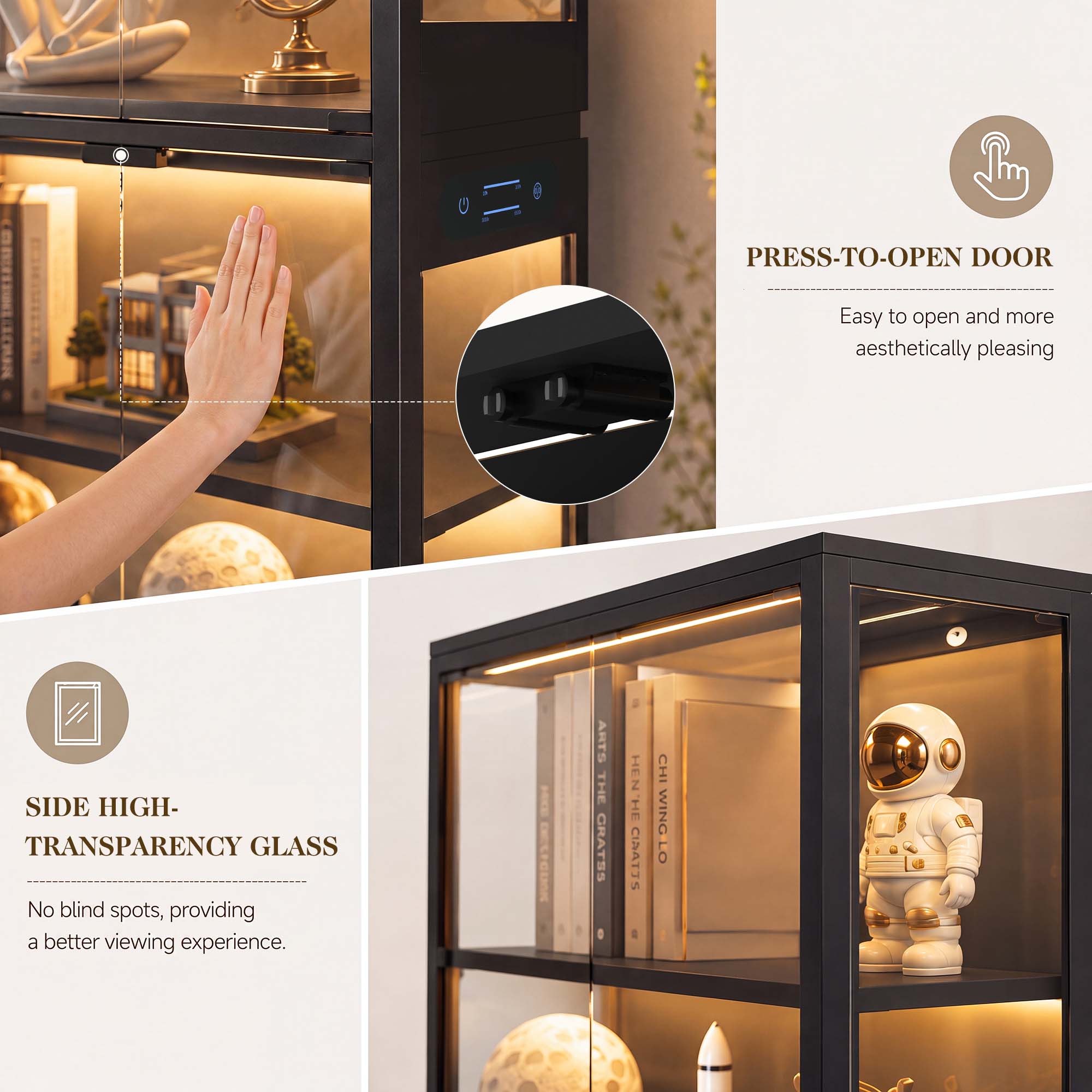 TCGBKAF Vitrine à 5 niveaux av - Led Lighting Decor avis et prix