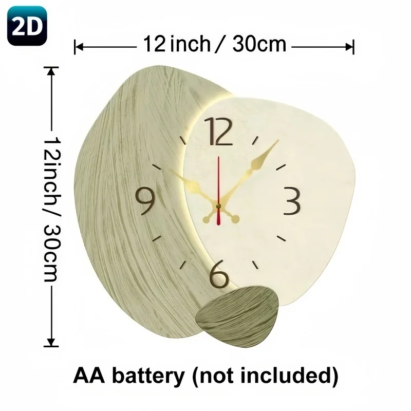 Horloge murale silencieuse en  - Lighting Home Decor Wall Clocks avis et prix