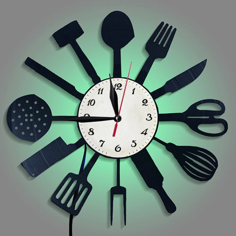 Horloge Murale Décorative en V - Lighting Home Decor Wall Clocks avis et prix