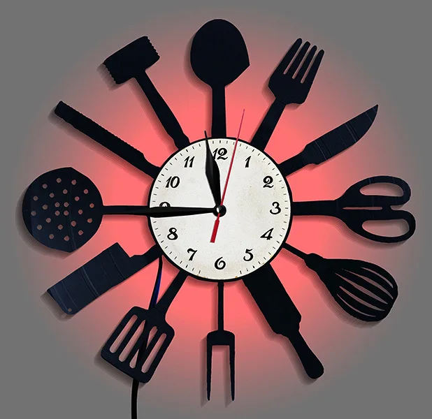 Horloge Murale Décorative en V - Lighting Home Decor Wall Clocks avis et prix