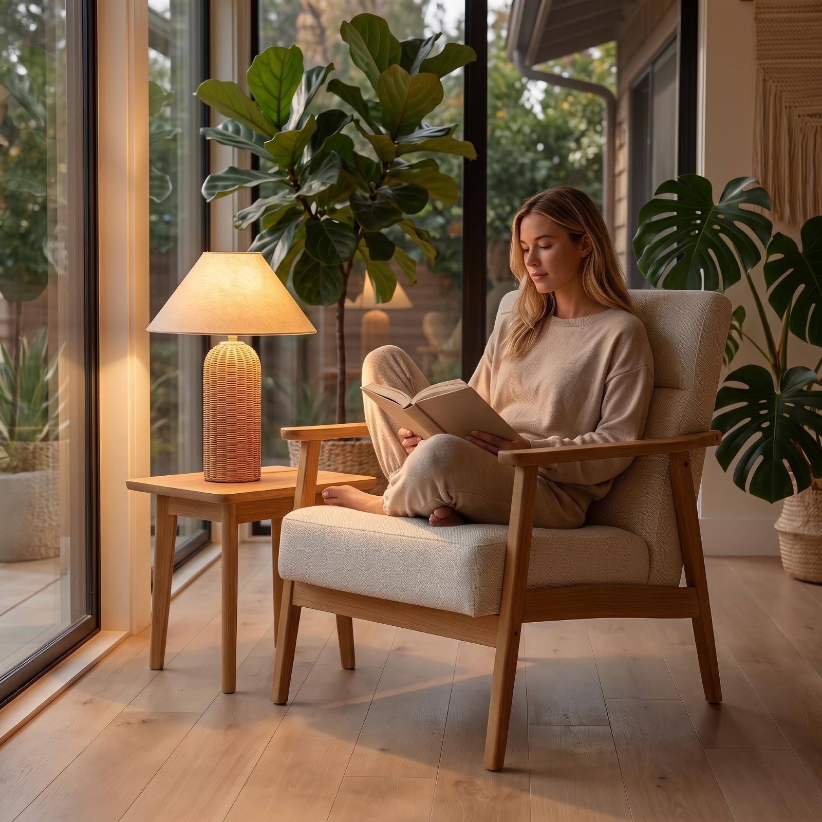 Lampe de chevet avec base en r - Lighting Decor For Bedroom avis et prix