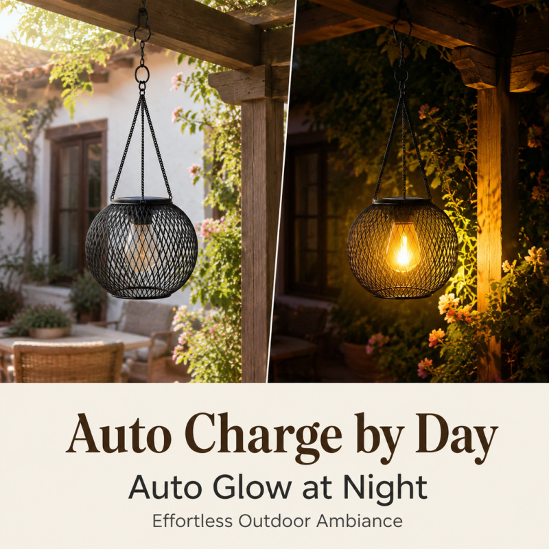 Lampe solaire LED suspendue po - Lighting Decor Ideas avis et prix