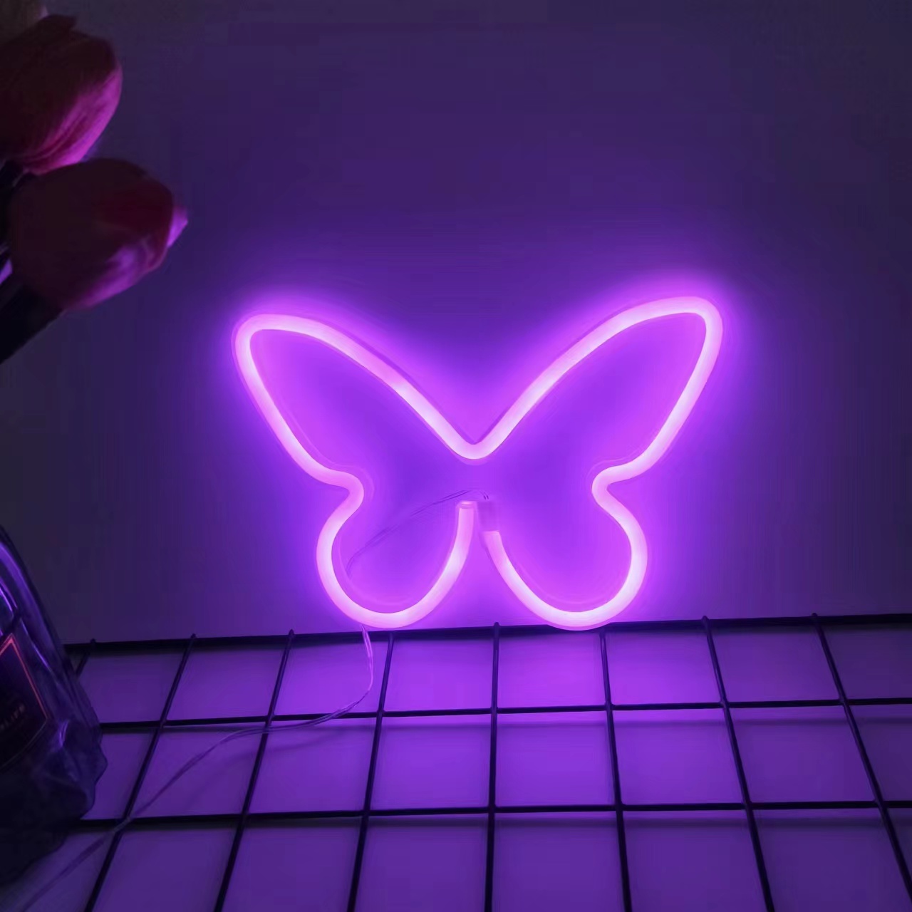 Feux néon papillon LED, décora - Foyer Lighting Wall Decor avis et prix