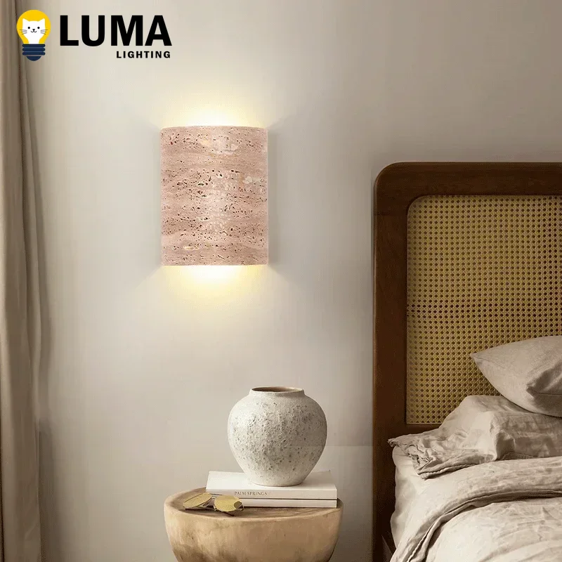 Lampe murale en travertin jaun - Foyer Lighting Wall Decor avis et prix