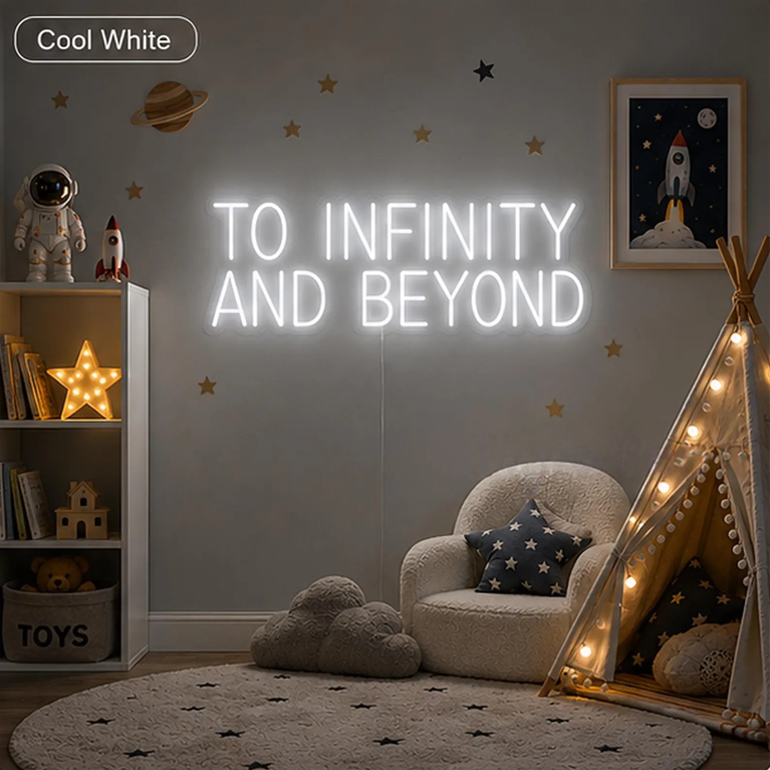 Enseigne néon « Vers l’infini  - Lighting Decor And Beyond avis et prix