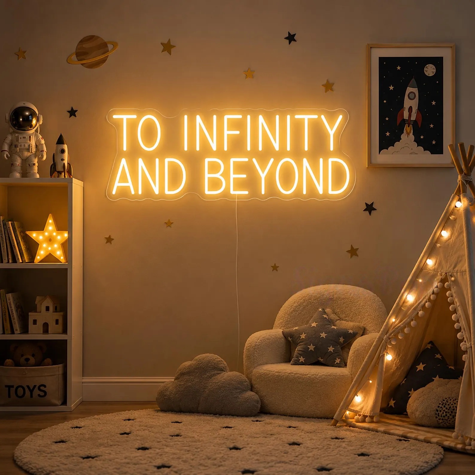 Enseigne néon « Vers l’infini  - Lighting Decor And Beyond avis et prix