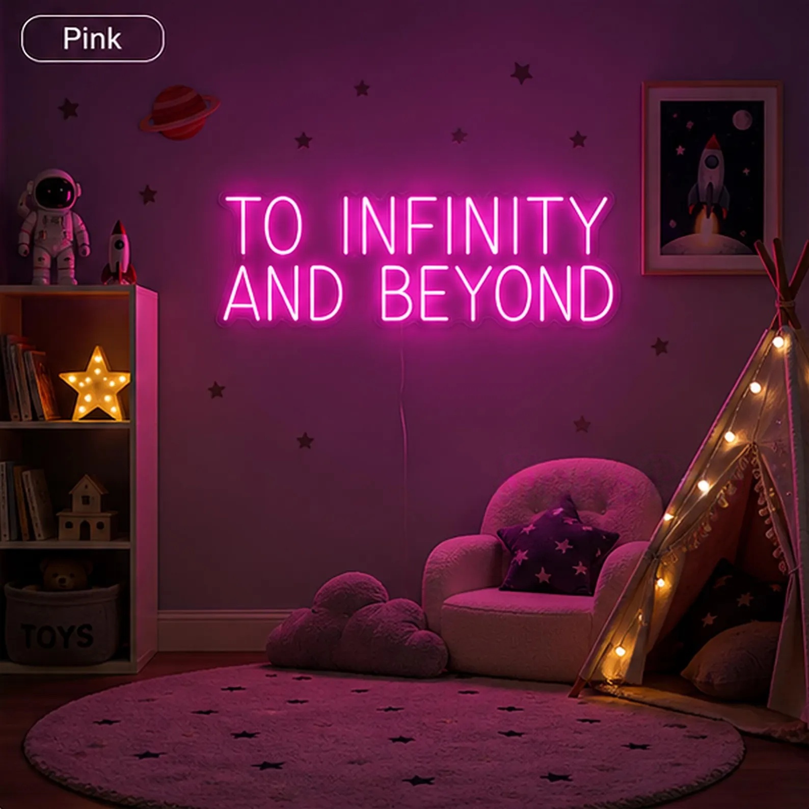 Enseigne néon « Vers l’infini  - Lighting Decor And Beyond avis et prix