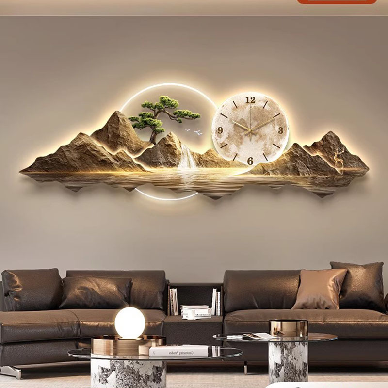 Horloges murales de salon, art - Lighting Home Decor Wall Clocks avis et prix