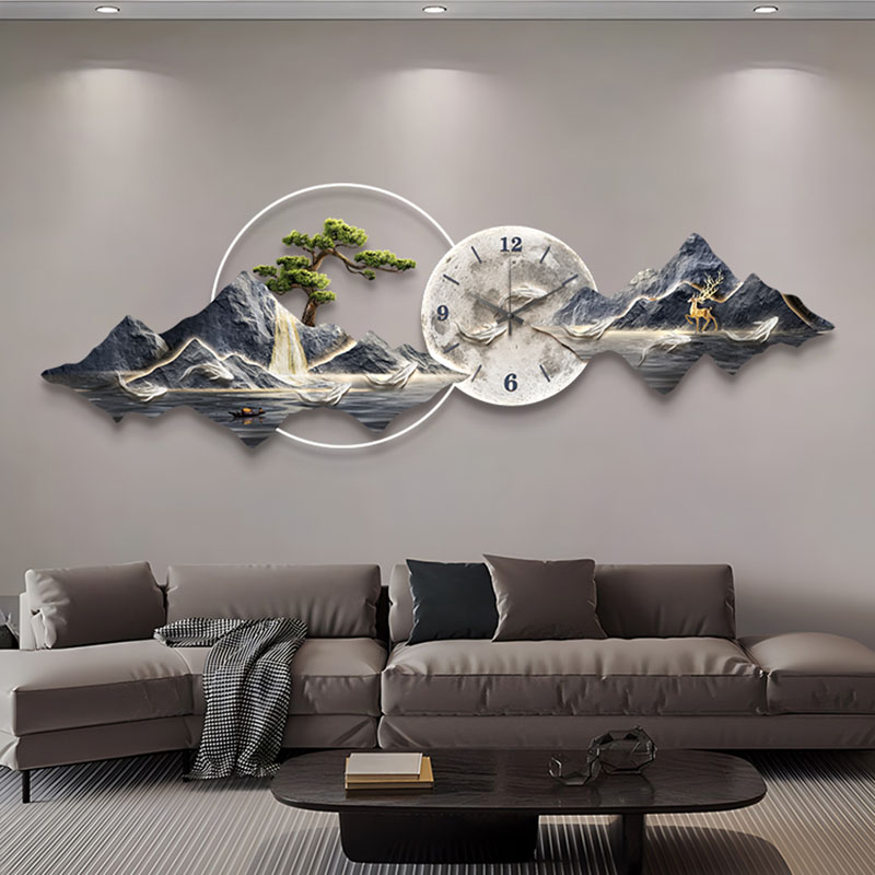 Horloges murales de salon, art - Lighting Home Decor Wall Clocks avis et prix
