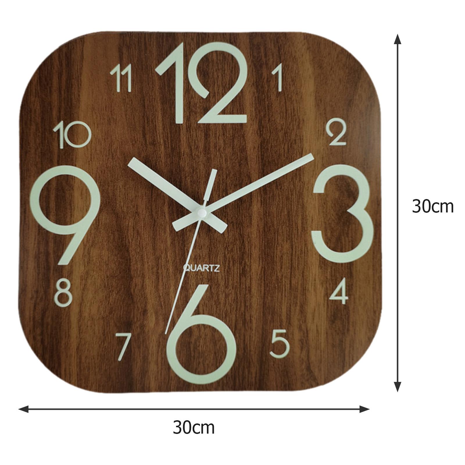 Horloge murale carrée de 30 cm - Lighting Home Decor Wall Clocks avis et prix