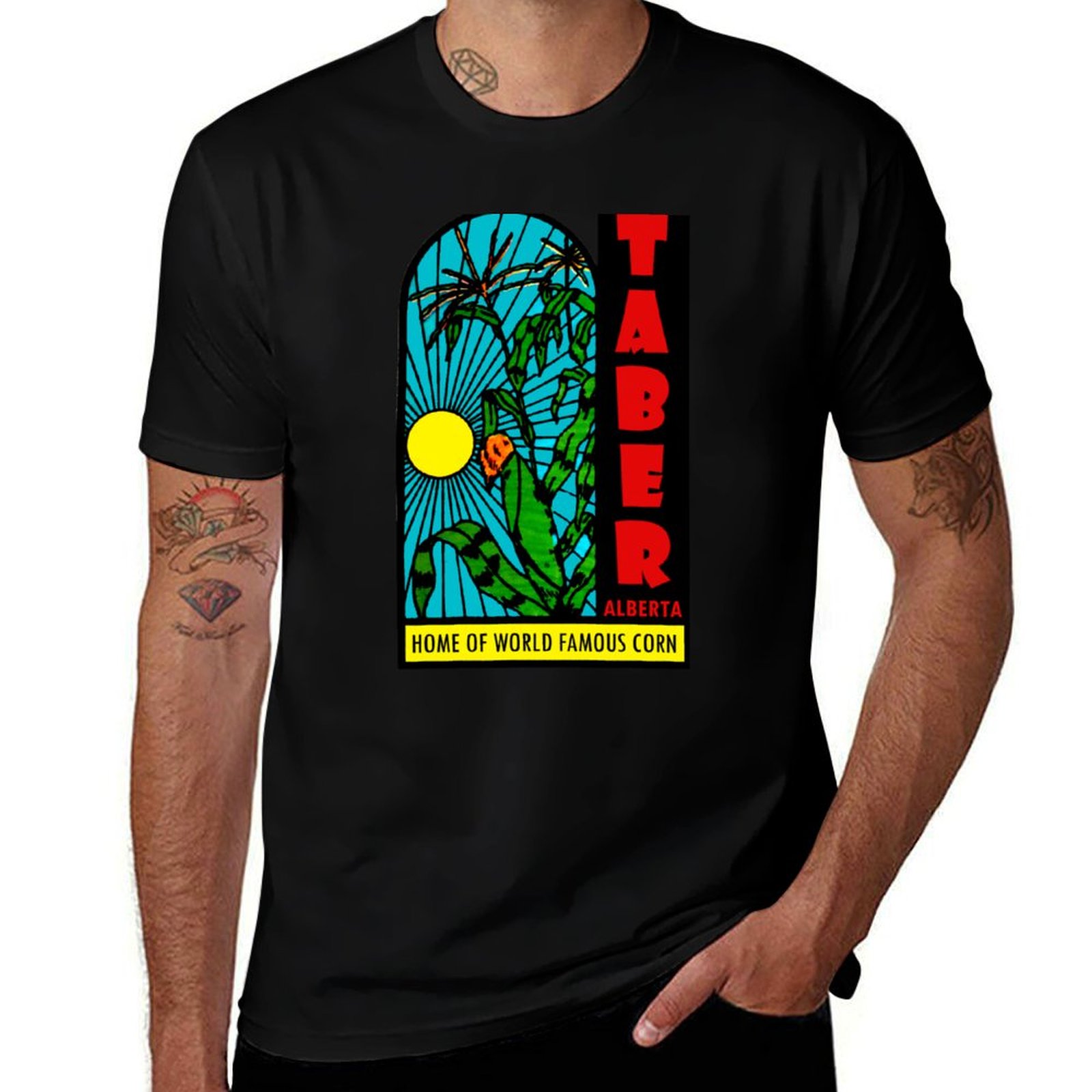 T-shirt Taber Alberta Corn Vin - Alberta Lighting & Decor Edmonton Ab avis et prix