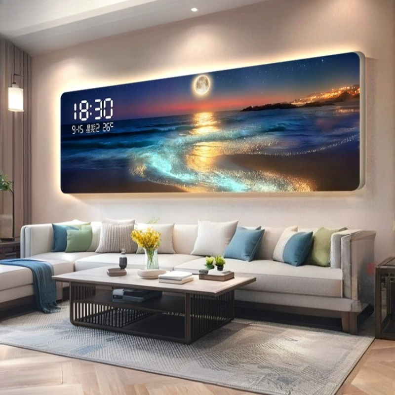 Horloge électronique moderne à - Lighting Home Decor Wall Clocks avis et prix