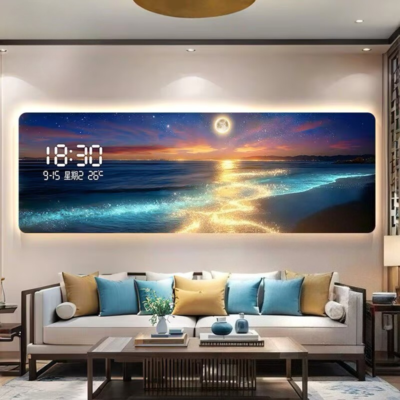 Horloge électronique moderne à - Lighting Home Decor Wall Clocks avis et prix