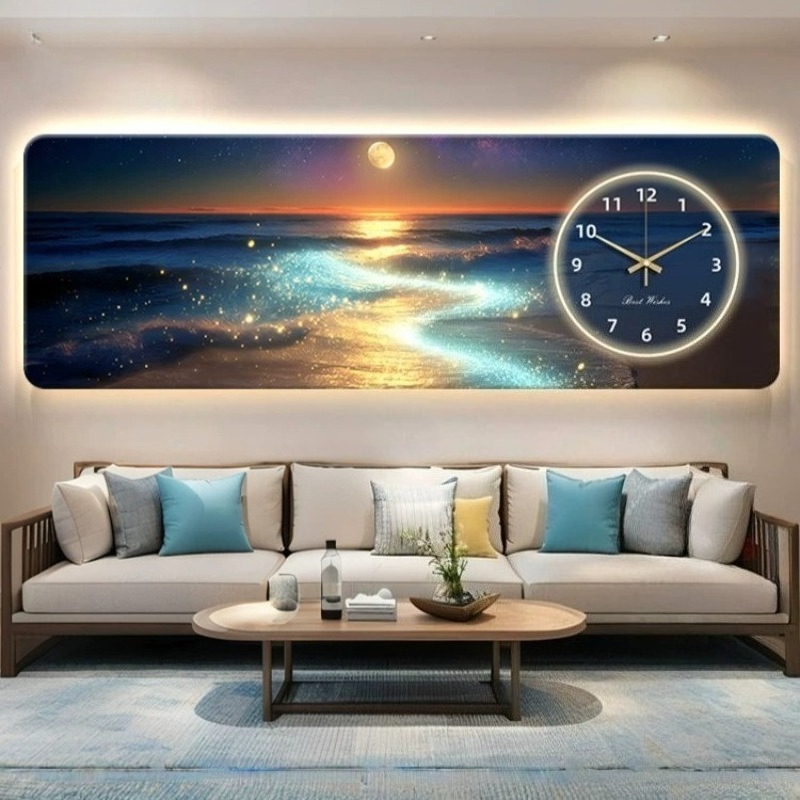 Horloge électronique moderne à - Lighting Home Decor Wall Clocks avis et prix