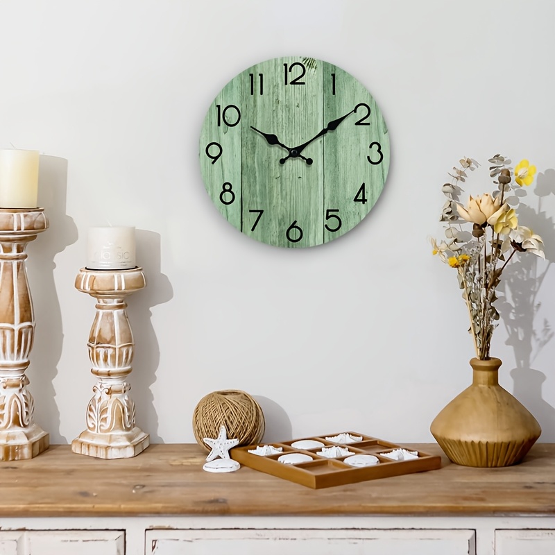 Une horloge murale ronde avec  - Lighting Home Decor Wall Clocks avis et prix